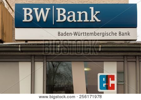Boeblingen,germany - January 21,2018: Berliner Strasse This Is A Self-service Center Of The Baden-wu