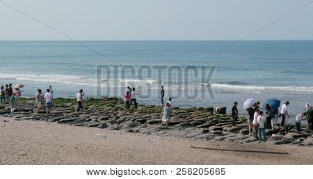 Taipei, Taiwan, 27 May 2018:- Laomei Green Reef in Taipei 