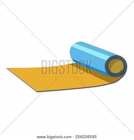 Rolled Up Mat Icon. Cartoon Illustration Of Rolled Up Map Icon For Web