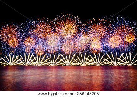 Australia Day 2018 Colorful Fireworks - Perth City