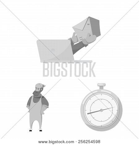Isolated Object Of Goods And Cargo Logo. Set Of Goods And Warehouse Vector Icon For Stock.