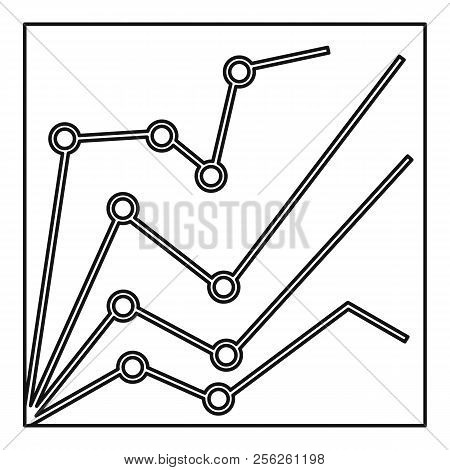 Financial Statistics Icon. Outline Illustration Of Financial Statistics Icon For Web Design