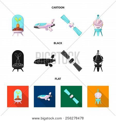 Isolated Object Of Mars And Space Icon. Set Of Mars And Planet Vector Icon For Stock.