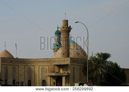 Mosque And Holy Shrine Of Imam Reza In Basra, Iraq