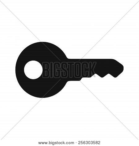 Key Symbol Simlpe Black Icon Vector Illustration Isolated On White Background