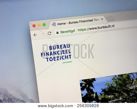 Amsterdam, The Netherlands - September 2, 2018: Website Of The Dutch Financial Supervision Office (d