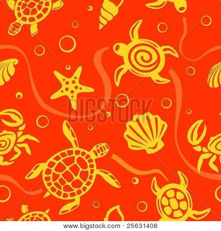Tartarughe Seamless Pattern
