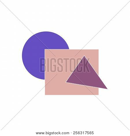 Geometric Figures, Vector Illustration Isolated On White Background.