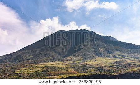 Slope Of The Volcano Stromboli, Which Is In Continuous Eruption, Aeolian Islands, Italy