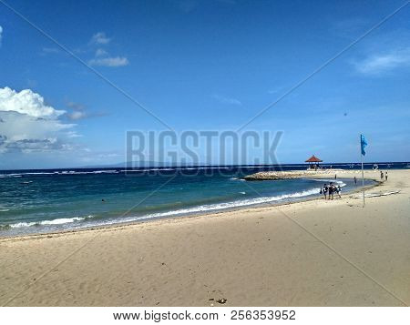 Pantai Sanur Or Sanur Beach In Bali Indonesia