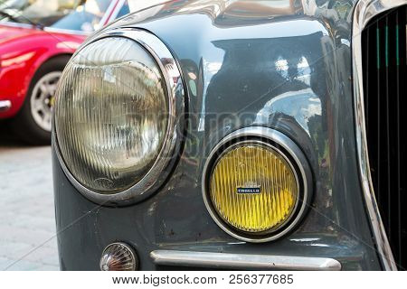 Saalbach-hinterglemm, Austria - June 21 2018: Vintage Italian Car Lancia Lancia Aurelia B 20 From 19