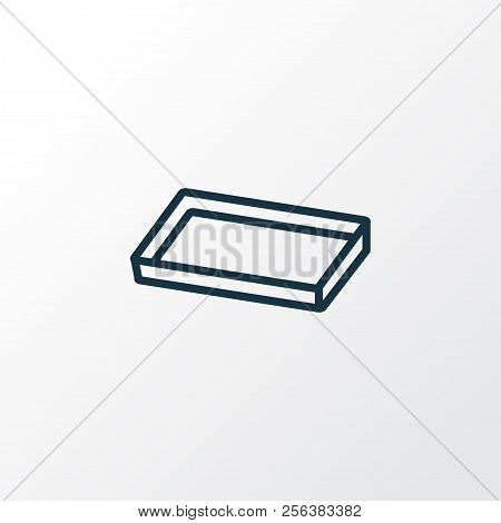Baking Sheet Icon Line Symbol. Premium Quality Isolated Cake Tray Element In Trendy Style.
