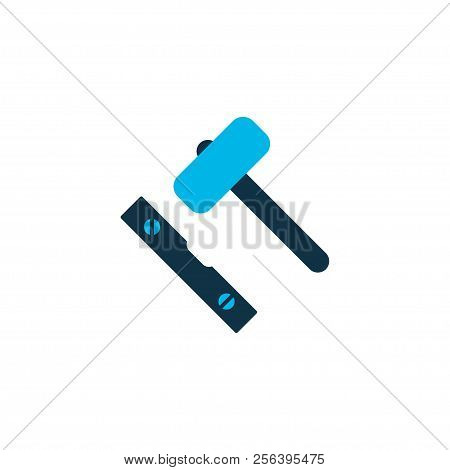 Set For Laying Tiles Icon Colored Symbol. Premium Quality Isolated Industrial Element In Trendy Styl