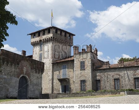 Somma Lombardo, Varese, Lombardy, Italy: Exterior Of The Medieval Castle