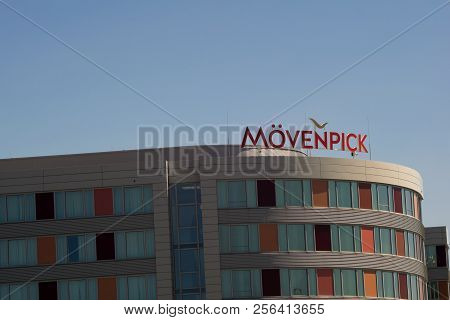 Leinfelden-echterdingen,germany - July 01,2018: The Moevenpick Hotel This Is A Big Hotel Between The