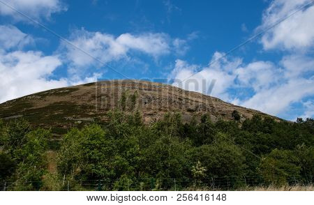A Cumbrian Hill On A Sunny Day As Viewed From The M6 Motorway