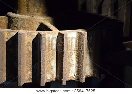 A Cog Wheel That Is Part Of The Mechanism Of The Tidal Mill In Eling