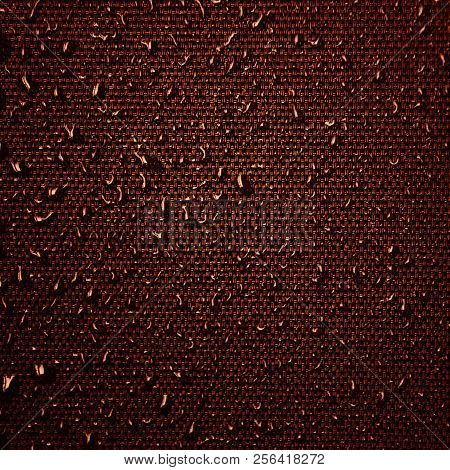 Water Drops On Fabric Texture