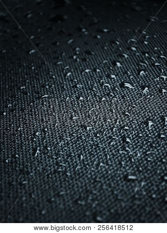 Water Drops On Fabric Texture