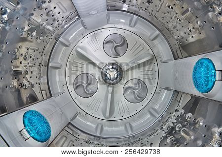 Inside The Top Load Washing Machine With Dust Filter