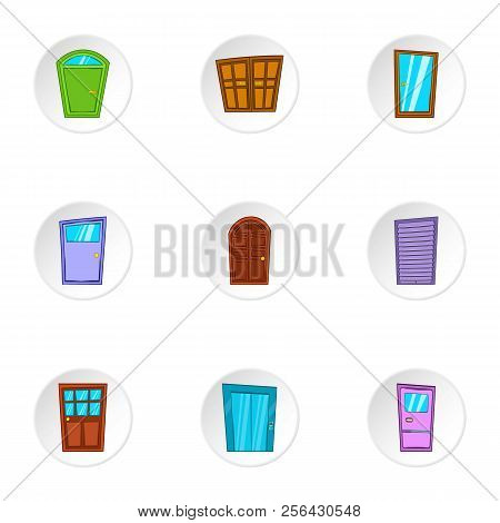 Opening Icons Set. Cartoon Illustration Of 9 Opening Icons For Web