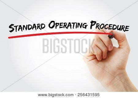 Sop - Standard Operating Procedure Acronym, Business Concept Background