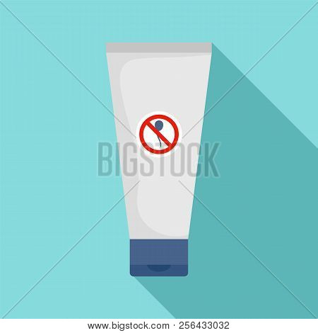 Spermicide Tube Icon. Flat Illustration Of Spermicide Tube Vector Icon For Web Design