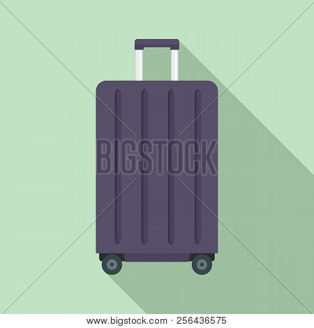 Travel Wheels Bag Icon. Flat Illustration Of Travel Wheels Bag Vector Icon For Web Design