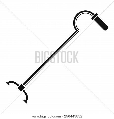 Walking Cane Icon. Simple Illustration Of Walking Cane Vector Icon For Web Design Isolated On White 