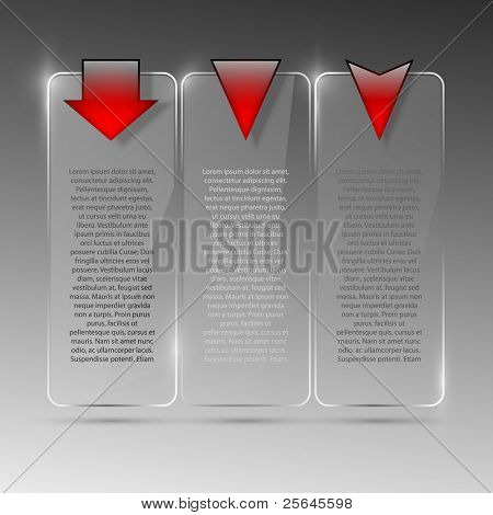 Vetro billboard. Illustrazione vettoriale. Eps10