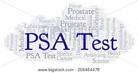 Psa Test Word Cloud. Wordcloud Made With Text Only.