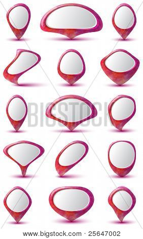 Set of 15 original and colorful pointers