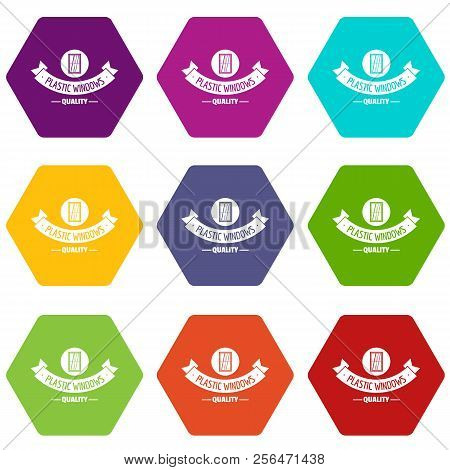 Quality Material Icons 9 Set Coloful Isolated On White For Web