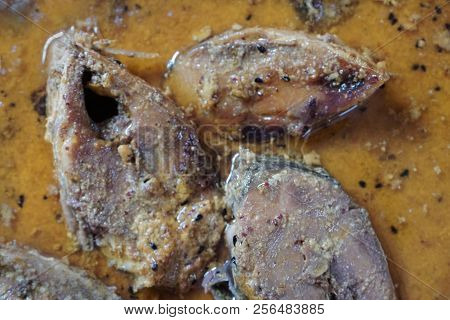 Hilsa Fish Pieces On A Plate.