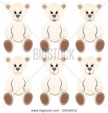 Oso Teddy.Vector Collage