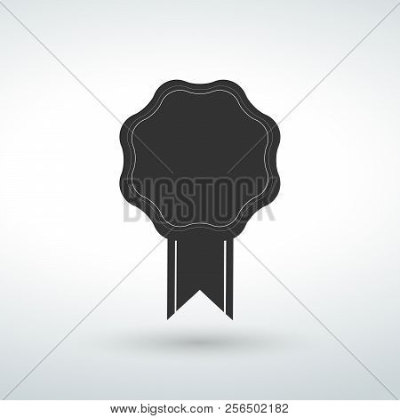 Medal Icon In Trendy Flat Style Isolated On Grey Background