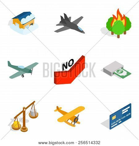 Warlord Icons Set. Isometric Set Of 9 Warlord Icons For Web Isolated On White Background