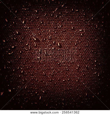 Water Drops On Fabric Texture
