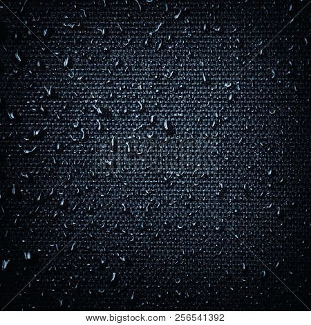 Water Drops On Fabric Texture