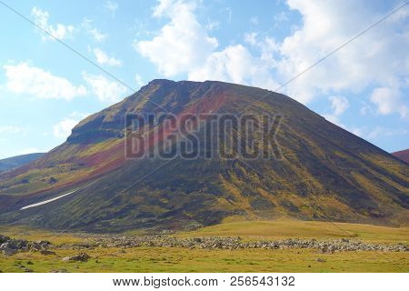 Landscape Between Azhdahak Volcano And Lake Akna In Geghama Mountains Full Of Volcanos, Armenia