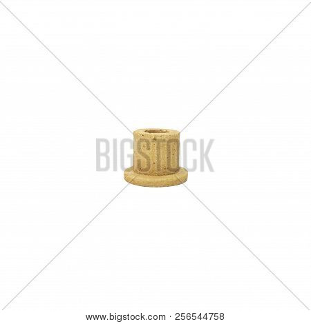 Fireproof products casting processing. Products for use in high modes, lining furnaces, foundry tracts, laboratory glassware,  isolated on white background.