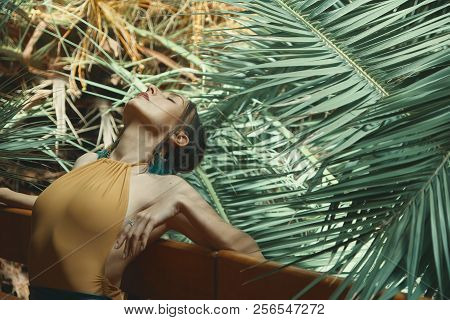 Female Dancer Repeating Her Performance While Stretching