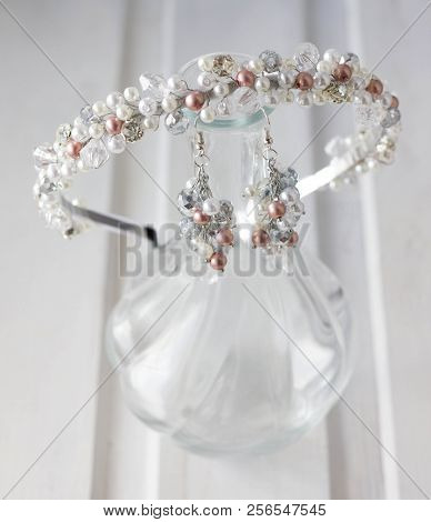 Handmade Decoration Rim In A Bead Hair Style