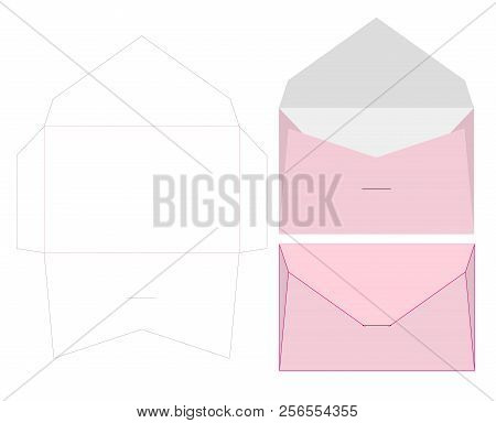 Envelope Die Cut Mock Vector & Photo (Free Trial) | Bigstock