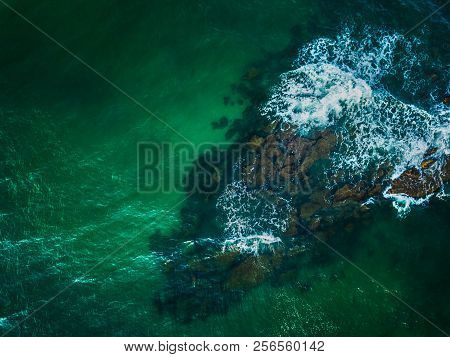 Aerial Shot Of Mil Palmeras Seashore, Spain