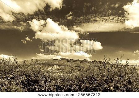 The Fovant Badges Are A Set Of Regimental Badges Cut Into A Chalk Hill, Fovant Down, Near Fovant, In