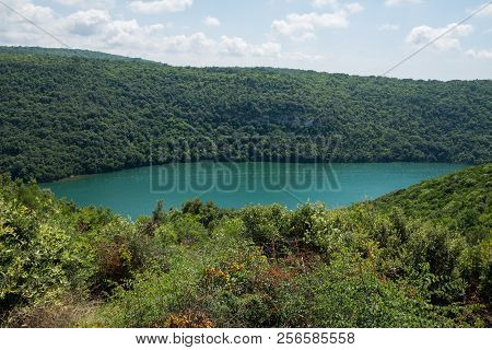 Limski Canal Also Called Limski Fjord In Istria Near Rovinj