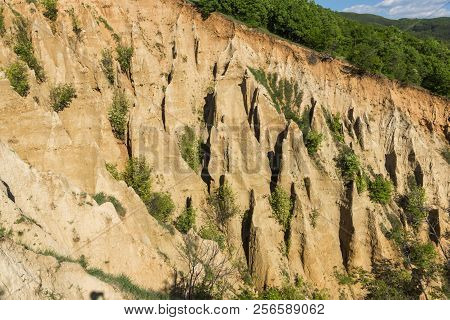 Amazing Sunset View Of Rock Formation Stob Pyramids, Rila Mountain, Kyustendil Region, Bulgaria