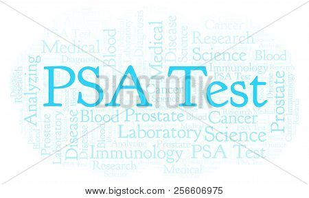Psa Test Word Cloud. Wordcloud Made With Text Only.