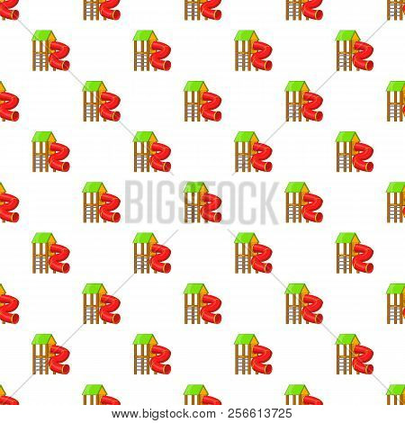 Slide Pipe Pattern. Cartoon Illustration Of Slide Pipe Pattern For Web